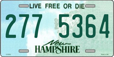 NH license plate 2775364
