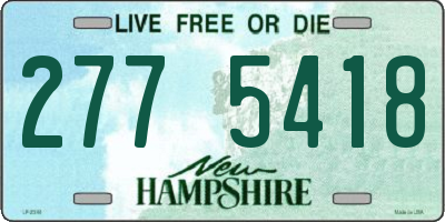 NH license plate 2775418