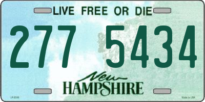 NH license plate 2775434