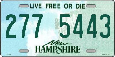 NH license plate 2775443