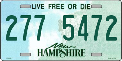 NH license plate 2775472