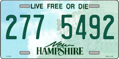 NH license plate 2775492