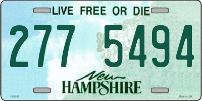 NH license plate 2775494
