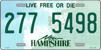 NH license plate 2775498