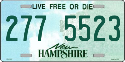 NH license plate 2775523