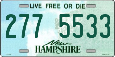 NH license plate 2775533