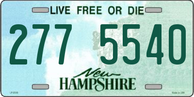 NH license plate 2775540