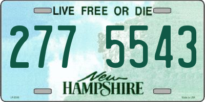 NH license plate 2775543