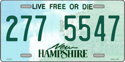 NH license plate 2775547