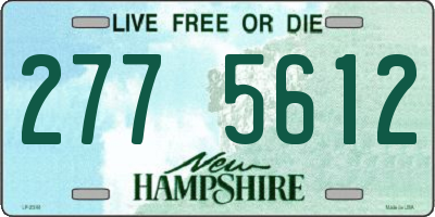 NH license plate 2775612