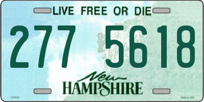 NH license plate 2775618