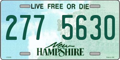 NH license plate 2775630
