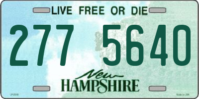 NH license plate 2775640