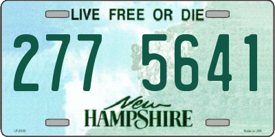NH license plate 2775641