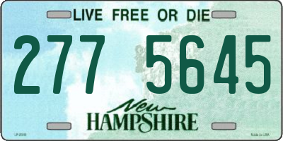 NH license plate 2775645
