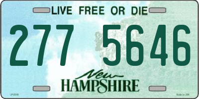 NH license plate 2775646