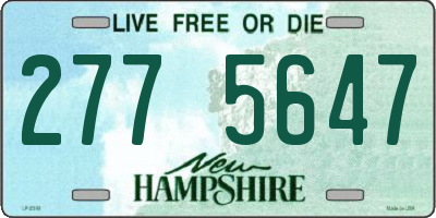 NH license plate 2775647