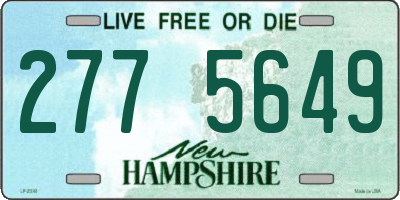 NH license plate 2775649