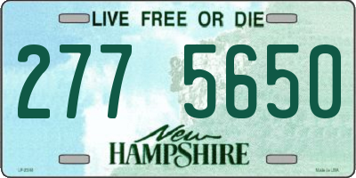 NH license plate 2775650