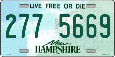 NH license plate 2775669
