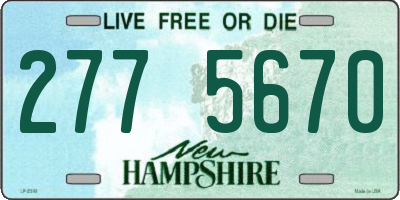 NH license plate 2775670