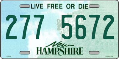 NH license plate 2775672