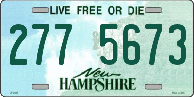 NH license plate 2775673