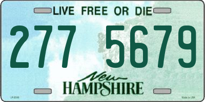 NH license plate 2775679