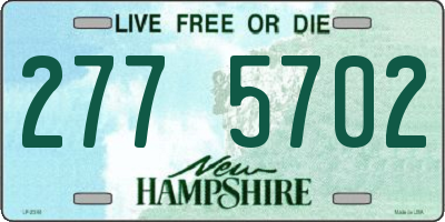 NH license plate 2775702