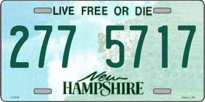 NH license plate 2775717
