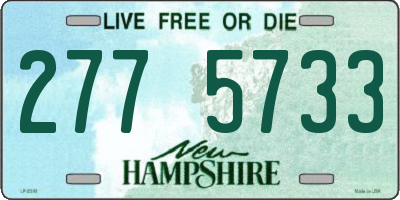 NH license plate 2775733