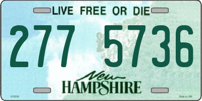 NH license plate 2775736