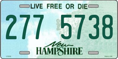 NH license plate 2775738