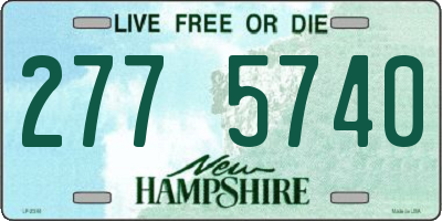 NH license plate 2775740