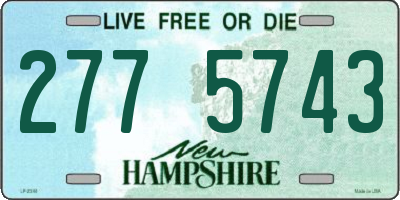 NH license plate 2775743