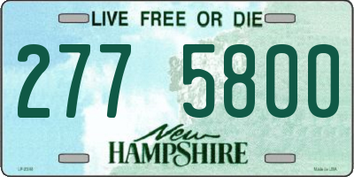 NH license plate 2775800