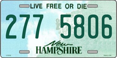 NH license plate 2775806
