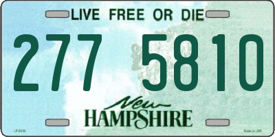 NH license plate 2775810