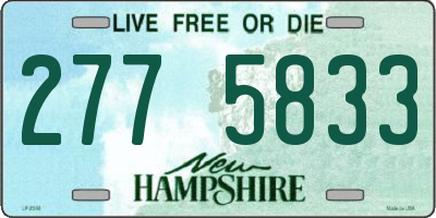 NH license plate 2775833