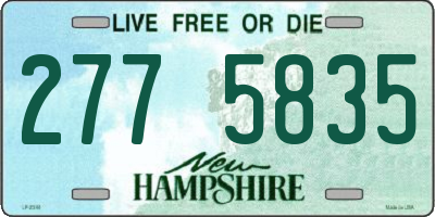 NH license plate 2775835