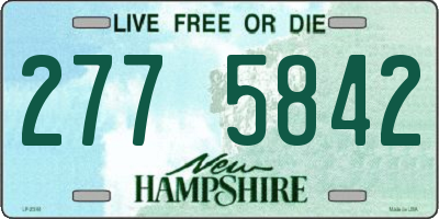 NH license plate 2775842