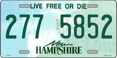 NH license plate 2775852