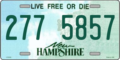 NH license plate 2775857