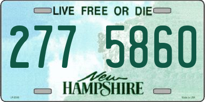NH license plate 2775860