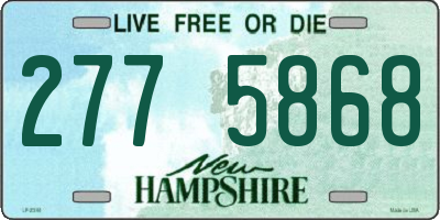 NH license plate 2775868