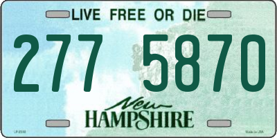 NH license plate 2775870
