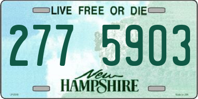 NH license plate 2775903