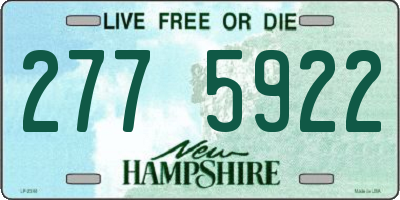 NH license plate 2775922
