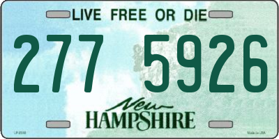 NH license plate 2775926