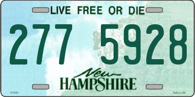 NH license plate 2775928
